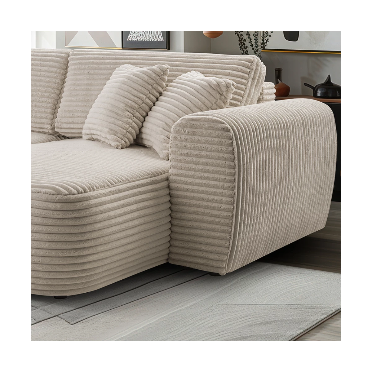 Narożnik NOMA rozkładany z pojemnikiem na pościel