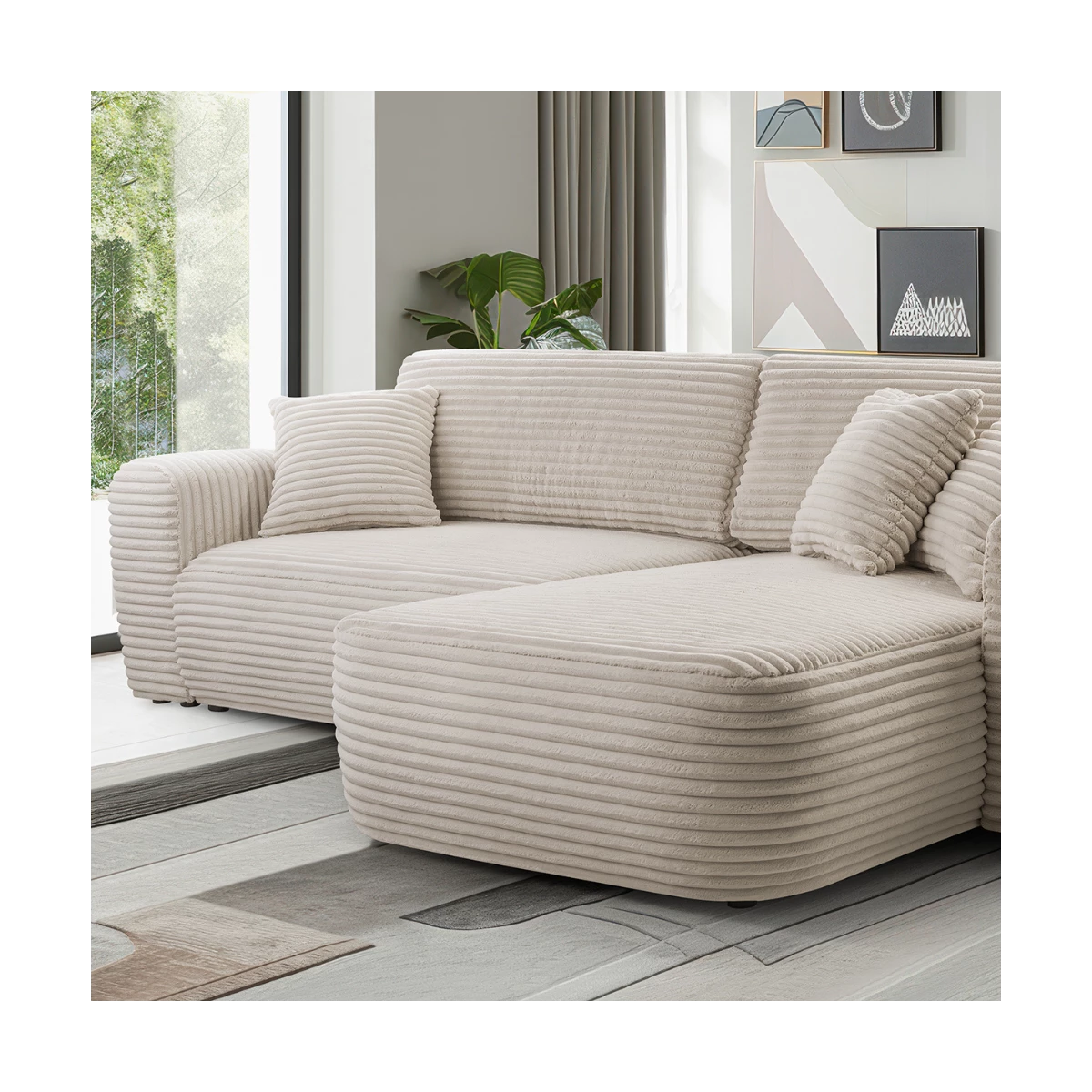 Narożnik NOMA rozkładany z pojemnikiem na pościel