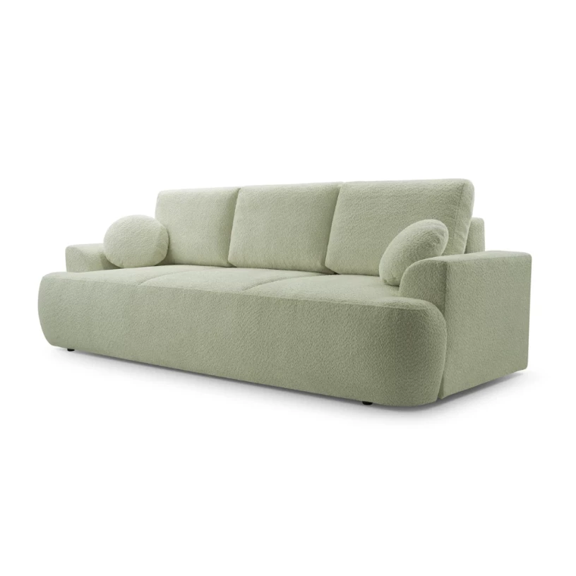 Kanapa LOREN z funkcją spania, obłe kształty