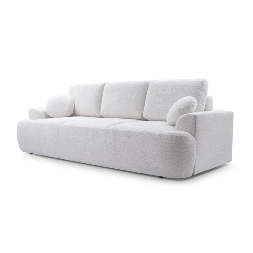 Kanapa LOREN z funkcją spania, obłe kształty