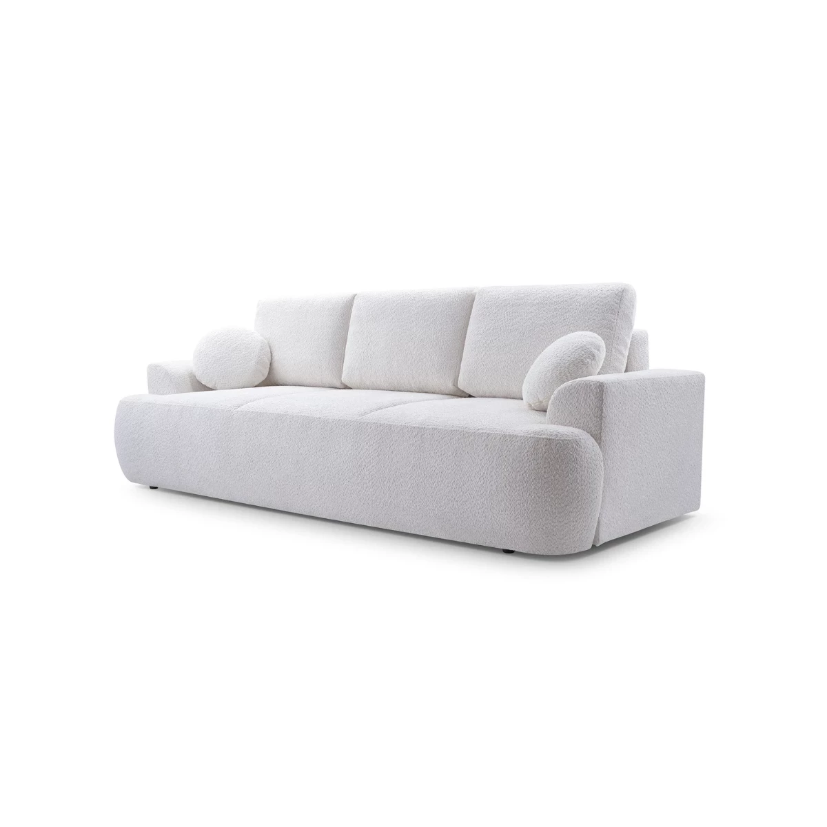 Kanapa LOREN z funkcją spania, obłe kształty