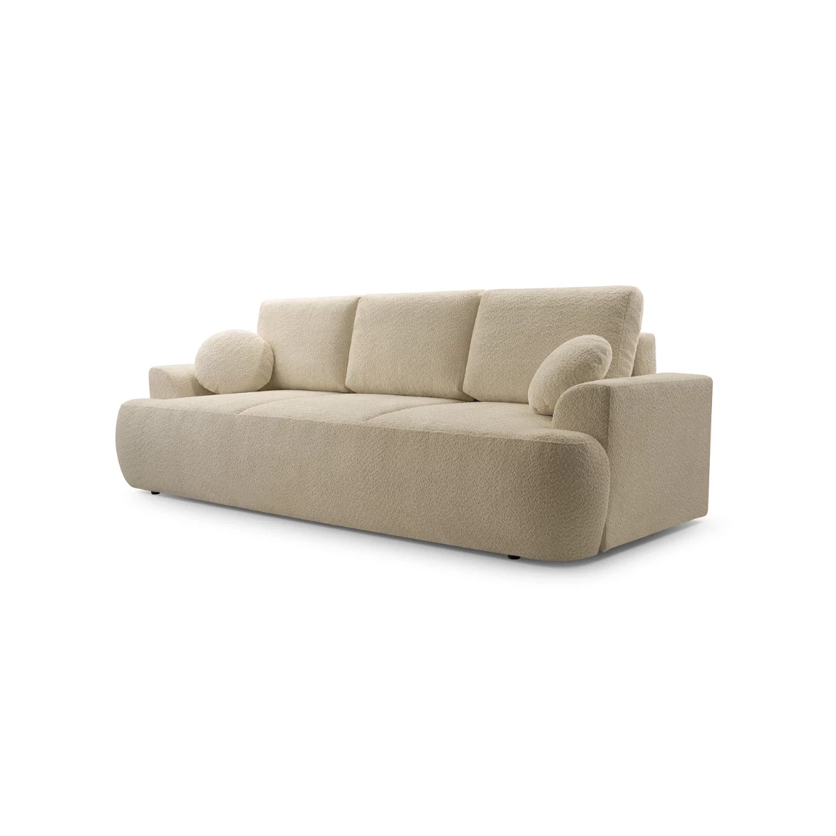 Kanapa LOREN z funkcją spania, obłe kształty