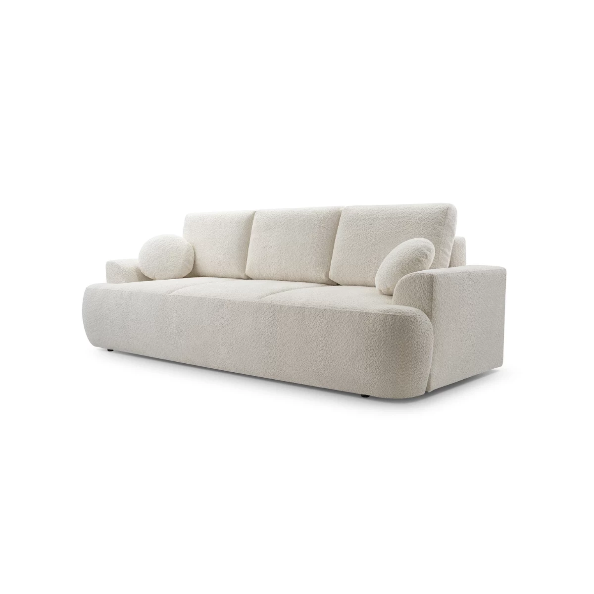 Kanapa LOREN z funkcją spania, obłe kształty