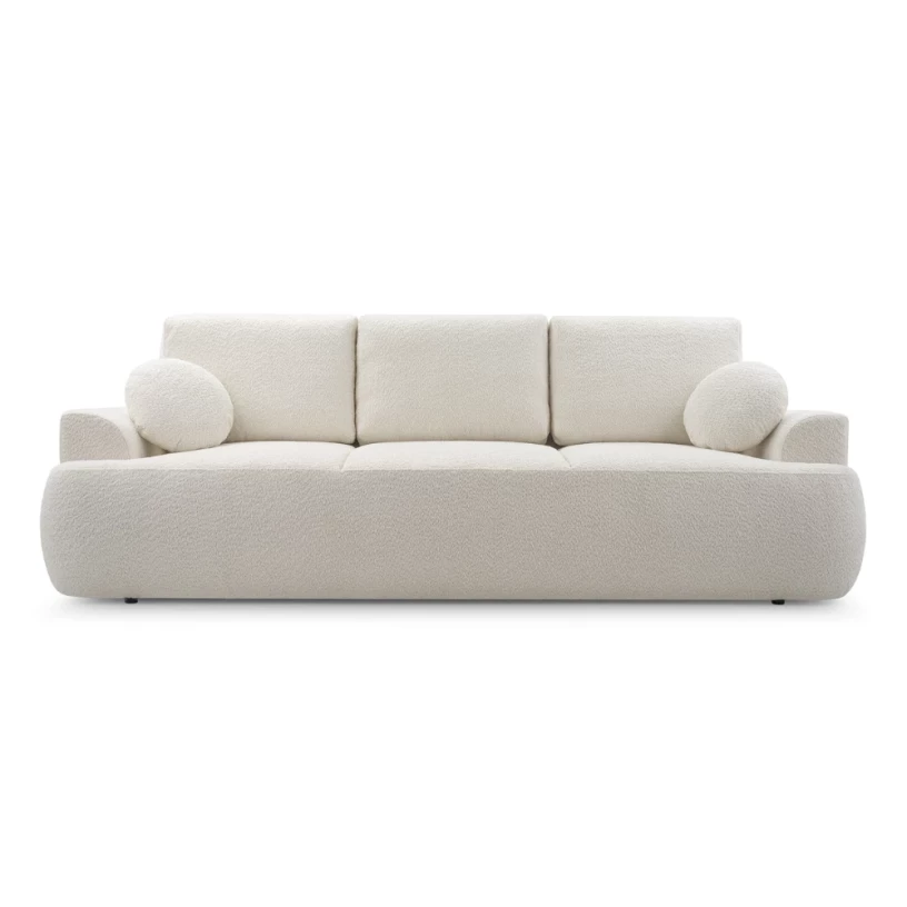 Kanapa LOREN z funkcją spania, obłe kształty