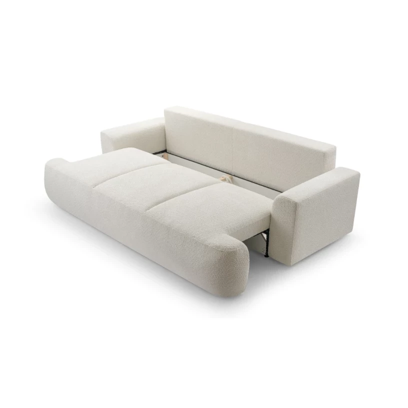 Kanapa LOREN z funkcją spania, obłe kształty