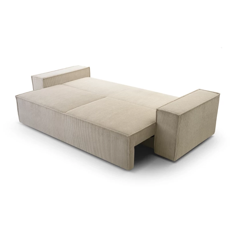 Kanapa ELVA z funkcją spania, tkanina sztruks