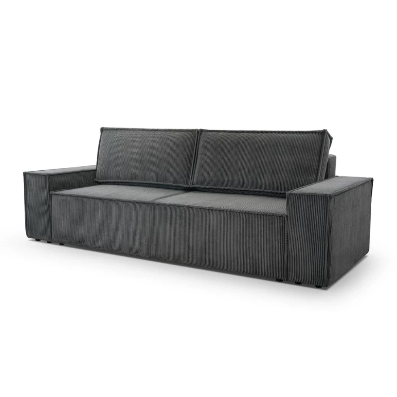 Kanapa ELVA z funkcją spania, tkanina sztruks