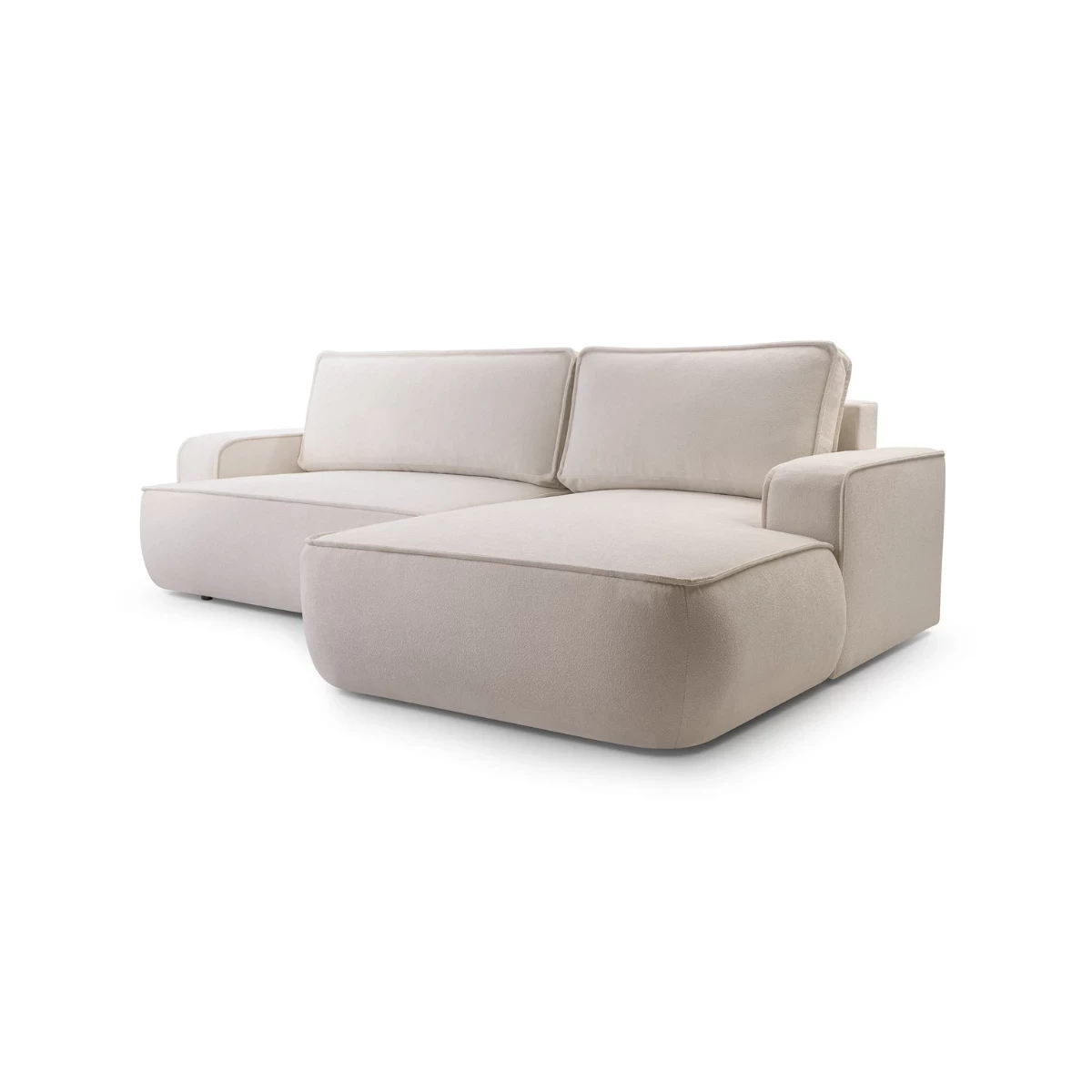 Narożnik ASTI rozkładany z funkcją spania obłe kształty