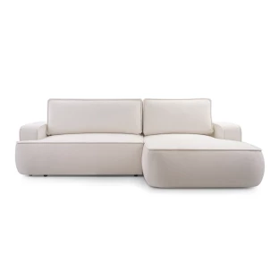 Narożnik ASTI rozkładany z funkcją spania obłe kształty