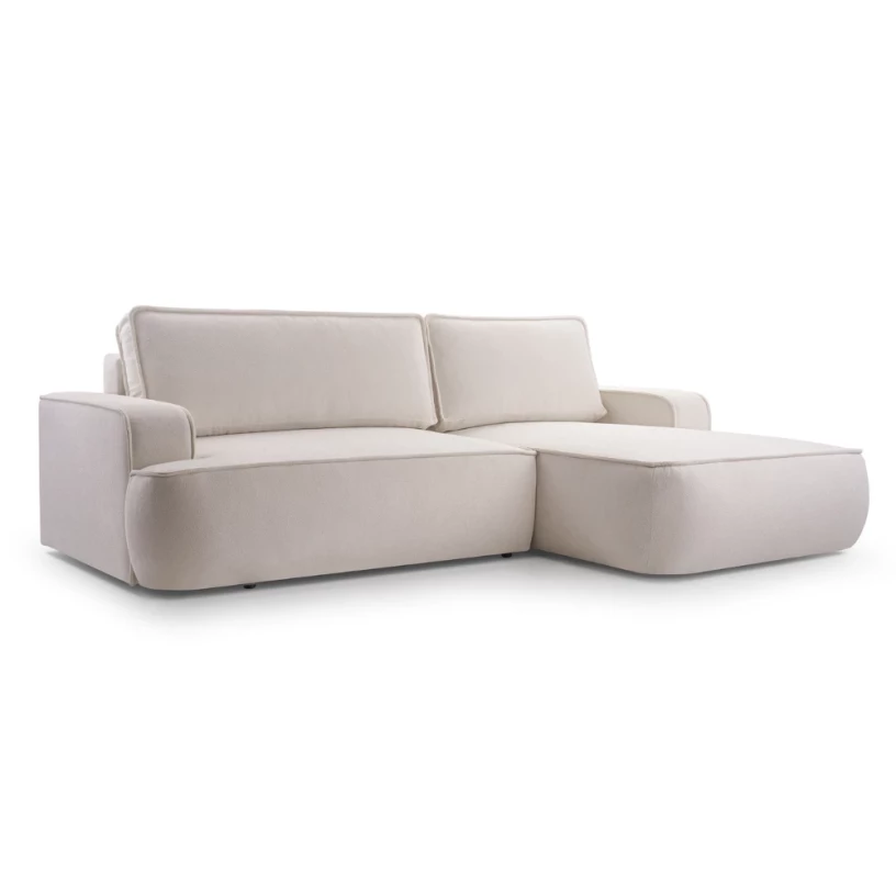 Narożnik ASTI rozkładany z funkcją spania obłe kształty