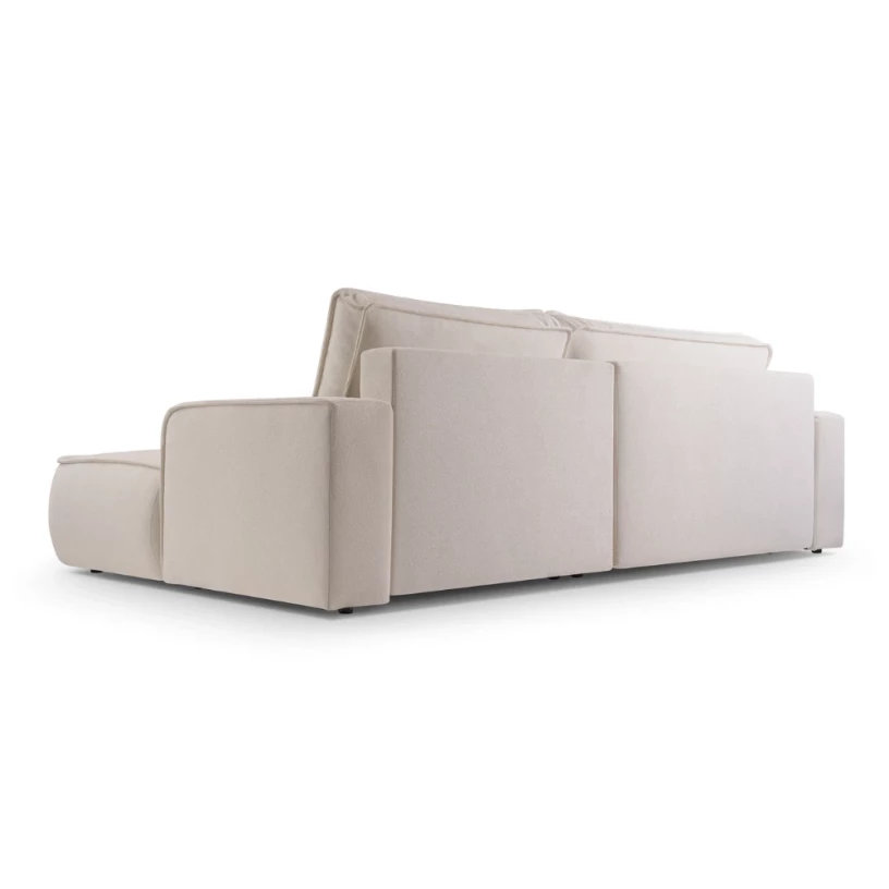 Narożnik ASTI rozkładany z funkcją spania obłe kształty