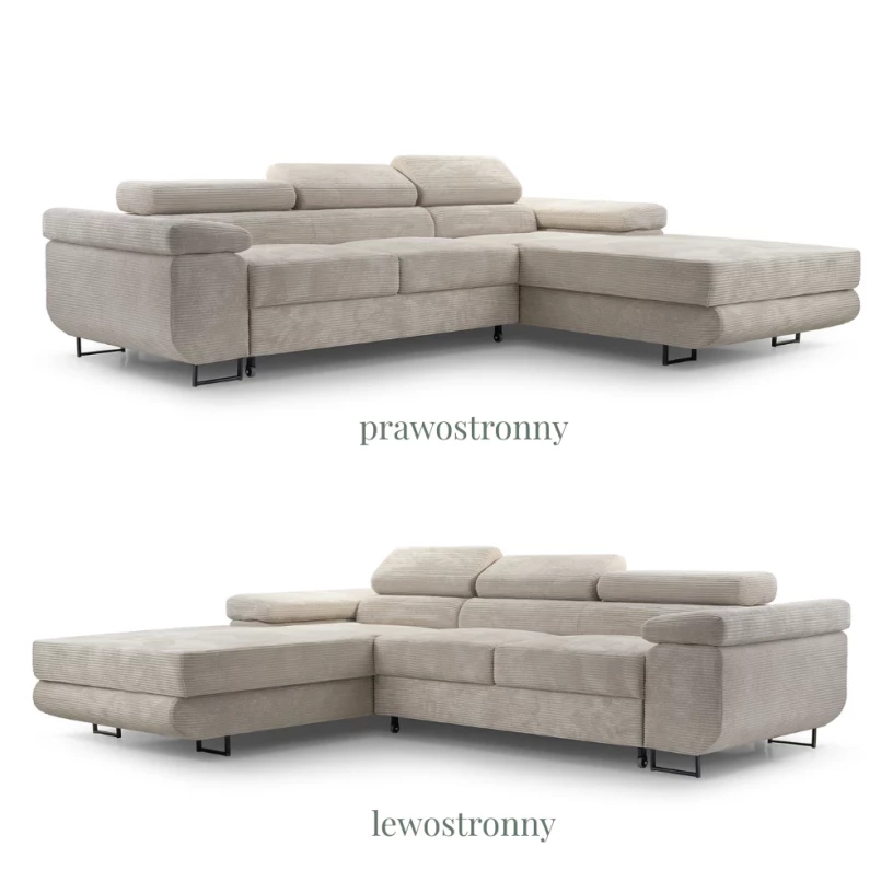 Narożnik NALO mini z szezlongiem