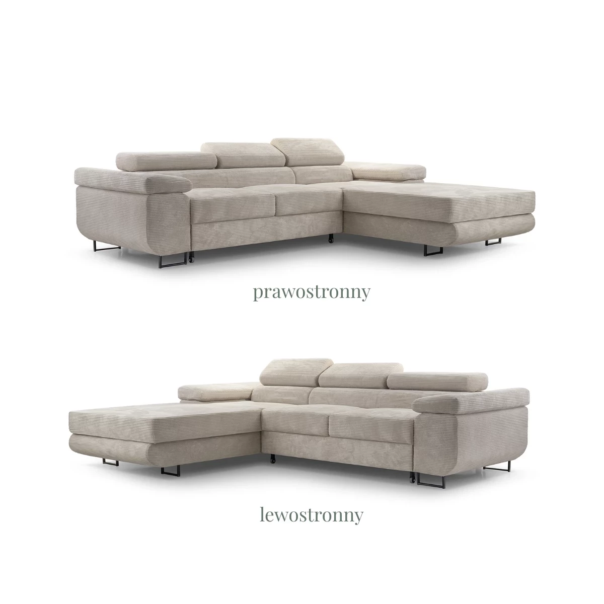 Narożnik NALO mini z szezlongiem