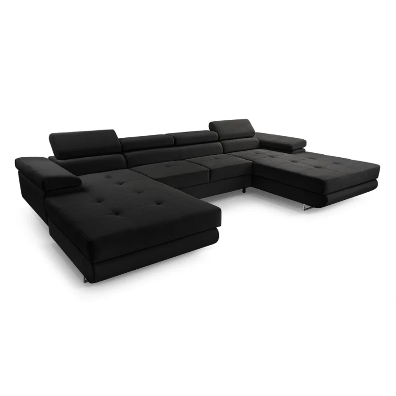 Narożnik duży NALO U mini z szezlongiem