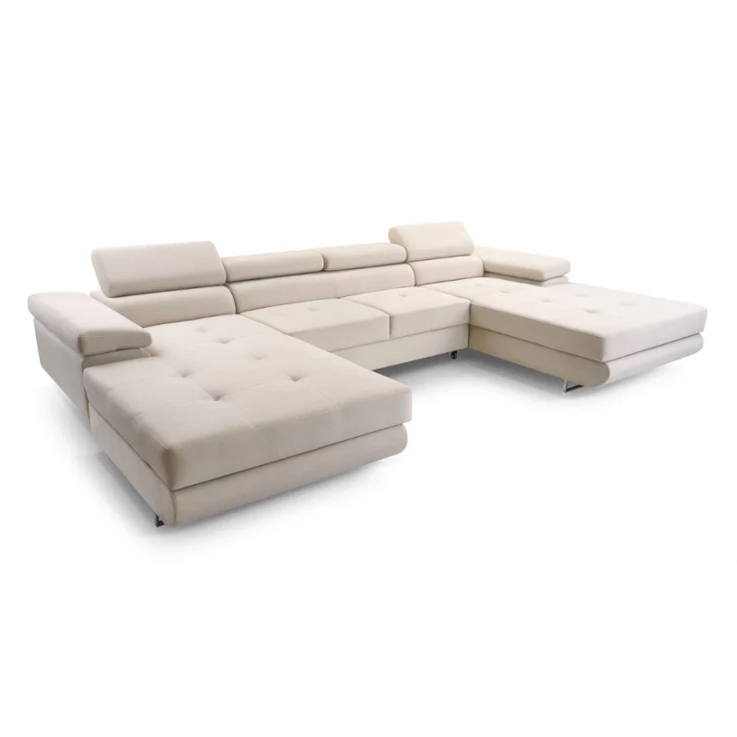 Narożnik duży NALO U mini z szezlongiem