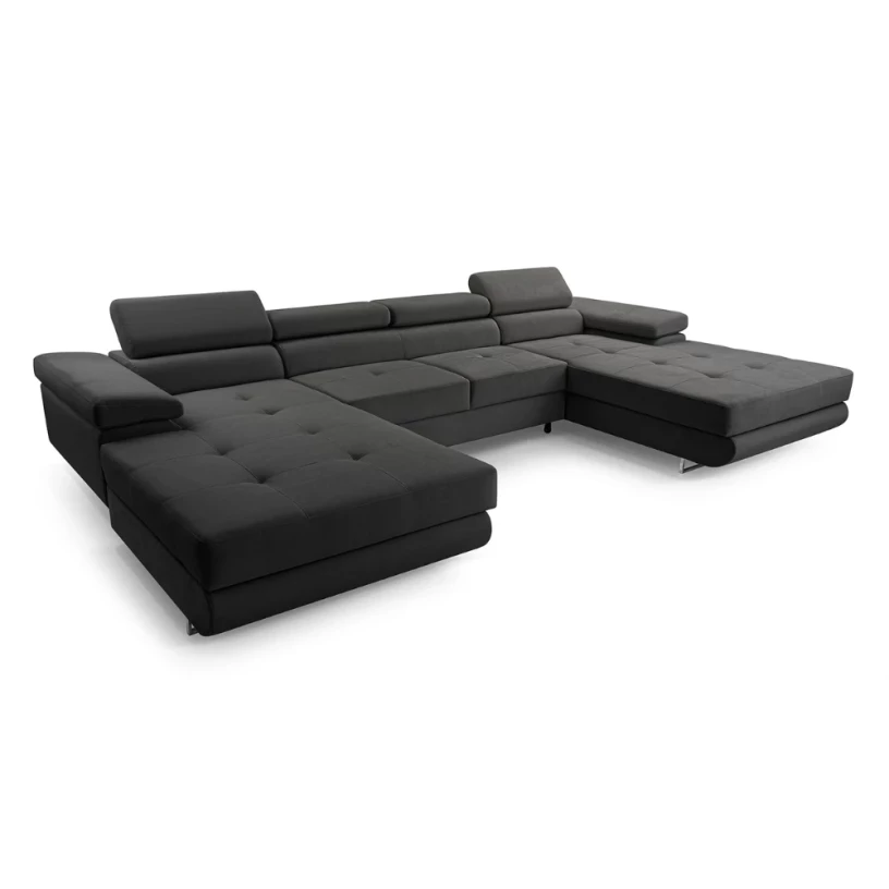 Narożnik duży NALO U mini z szezlongiem