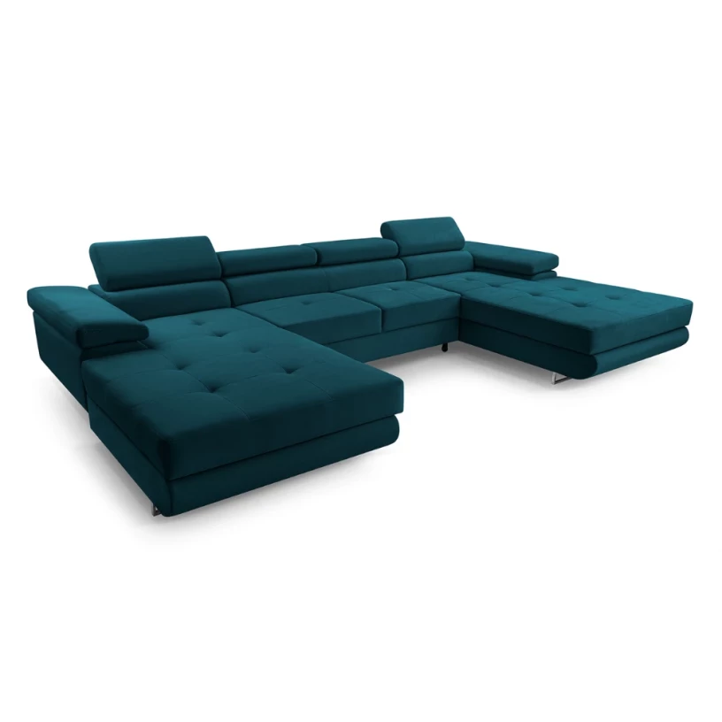 Narożnik duży NALO U mini z szezlongiem