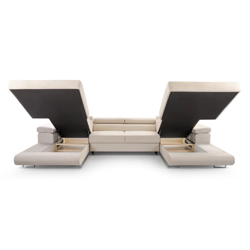 Narożnik duży NALO U mini z szezlongiem