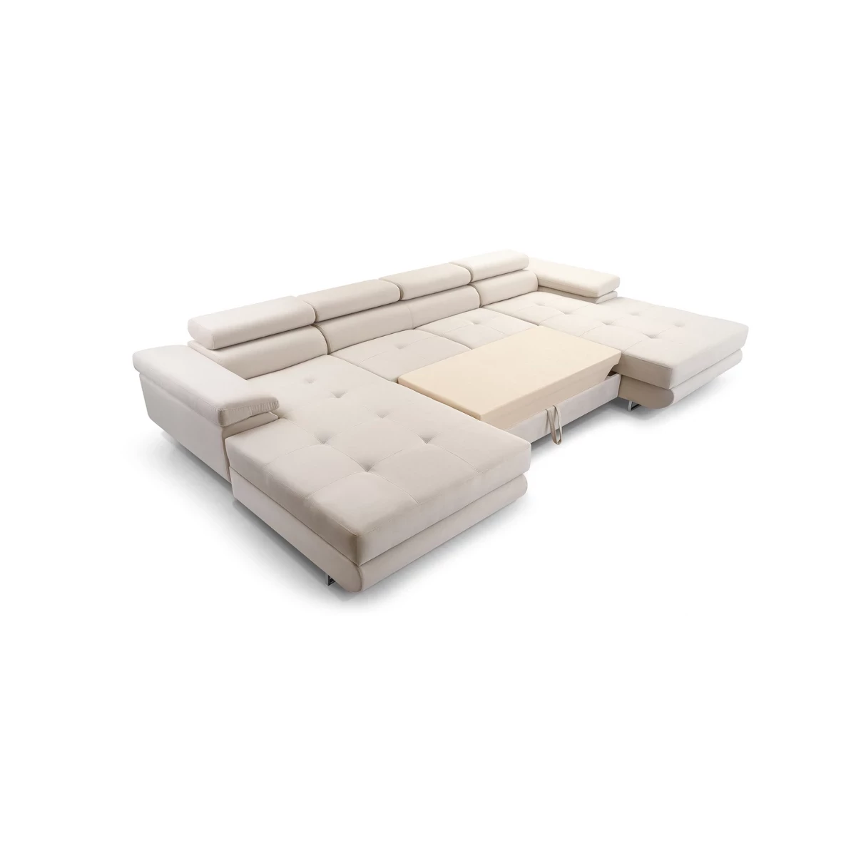 Narożnik duży NALO U mini z szezlongiem