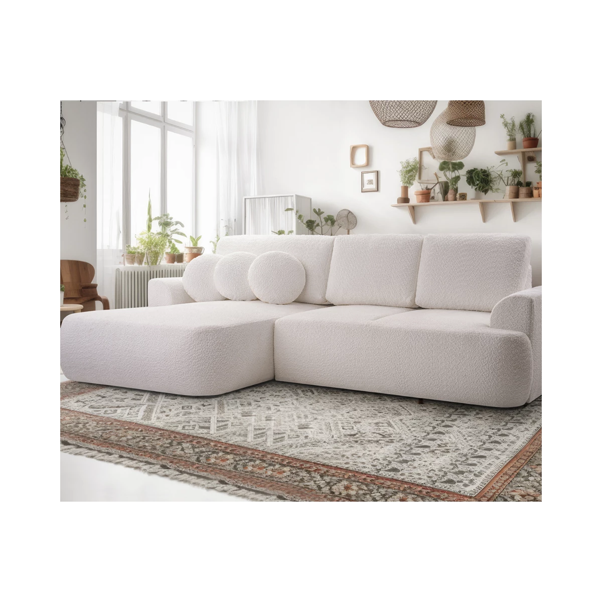 Narożnik LOREN rozkładany z pojemnikiem na pościel