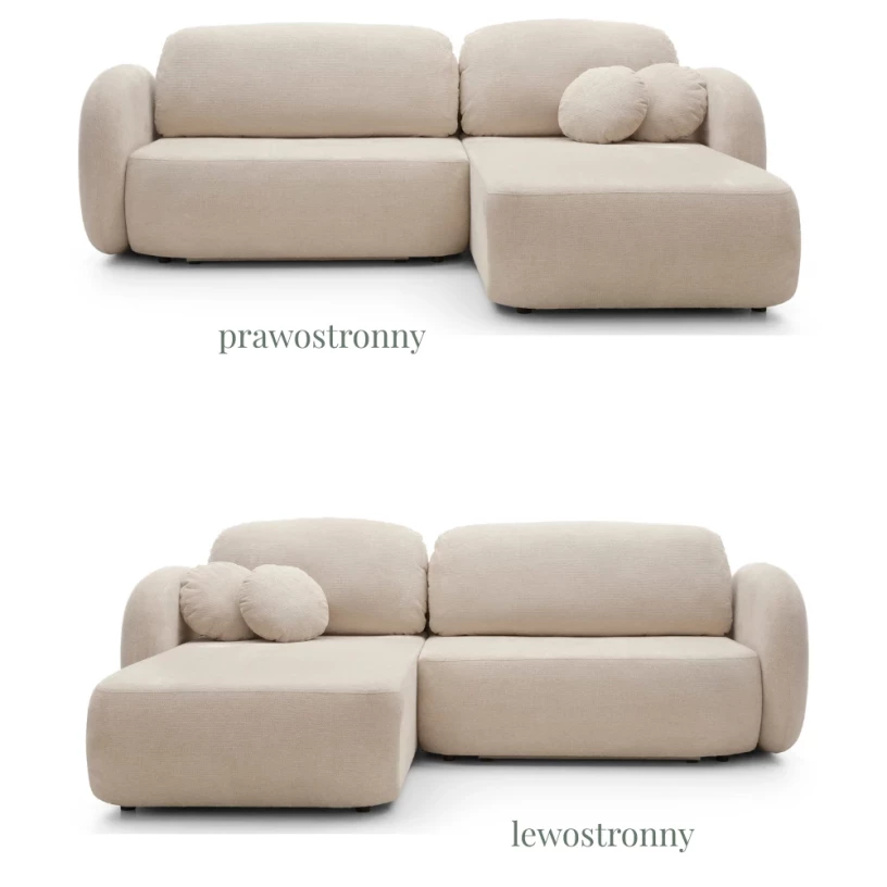 Narożnik CLOUD obły rozkładany