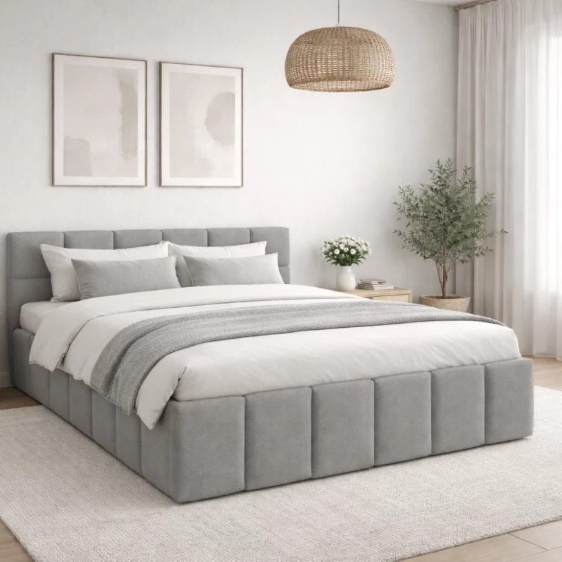 Łóżko tapicerowane chmurka MOCO SLIM 140, 160, 180x200