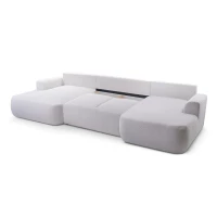 Duży narożnik LOREN U rozkładany z pojemnikiem na pościel