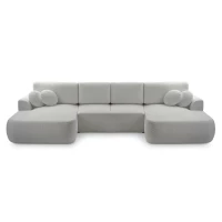 Duży narożnik LOREN U rozkładany z pojemnikiem na pościel