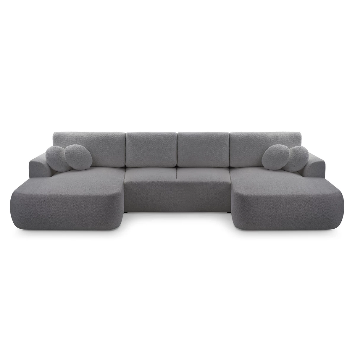 Duży narożnik LOREN U rozkładany z pojemnikiem na pościel