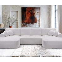 Duży narożnik LOREN U rozkładany z pojemnikiem na pościel